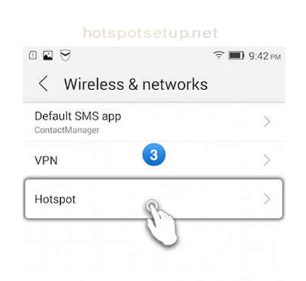 Setup wireless internet wifi hotspot in lenovo Vibe X2