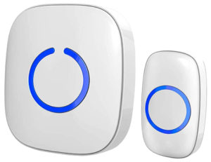 SadoTech White Wireless Doorbell & Chime For Home - Model C